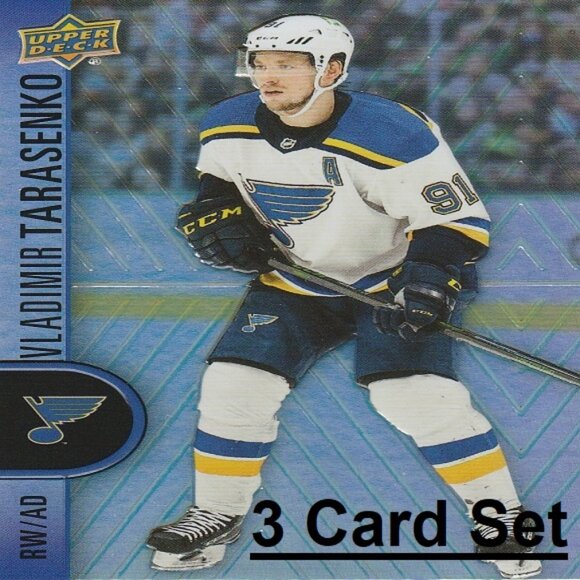 Vladimir Tarasenko St. Louis Blues NHL Hockey Card Collection - 3 Card Set - Picture 1 of 4